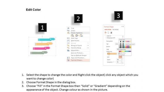 Business Diagram Four Stages Process With Percentage Presentation Template