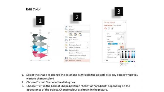 Business Diagram Four Steps Process Arrows Design Presentation Template