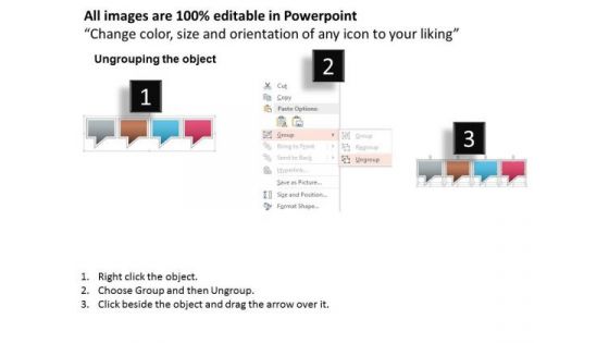 Business Diagram Four Steps Process Diagram Presentation Template
