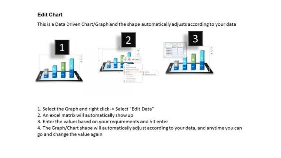Business Diagram Four Steps With 3d Business Person Standing Over It PowerPoint Slide