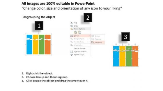 Business Diagram Four Tags For Option Pricing Formula Presentation Template