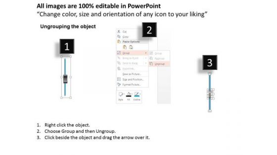 Business Diagram Four Volume Control Buttons Presentation Template