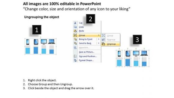 Business Diagram Gadgets To Manage Business Steps Presentation Template
