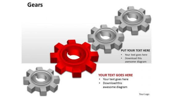 Business Diagram Gears Business Finance Strategy Development