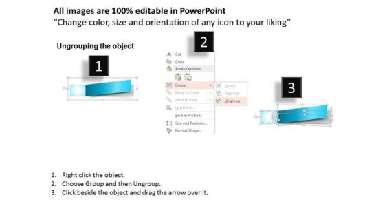 Business Diagram Horizontal Process 5 Stages Presentation Template