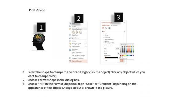 Business Diagram Human Brain For Process Control Presentation Template
