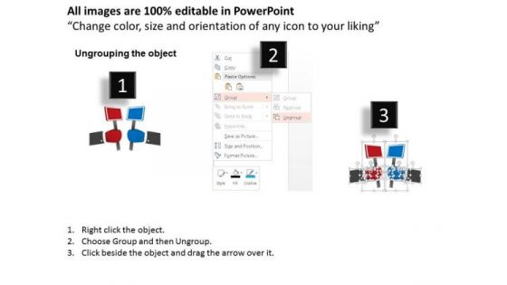Business Diagram Human Hand With Yes And No Board Presentation Template