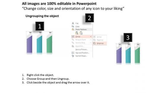 Business Diagram Infographics Design With Three Options Presentation Template