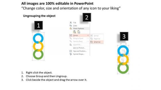 Business Diagram Interconnected Circles For Competitive Advantage Presentation Template