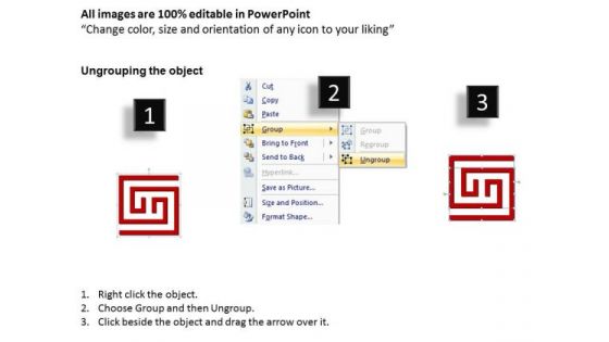 Business Diagram Labyrinth Rectangular Ppt Red Modal Marketing Diagram