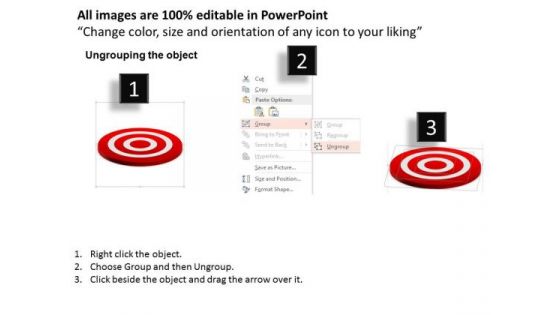 Business Diagram Leader With Team On Target Board Presentation Template