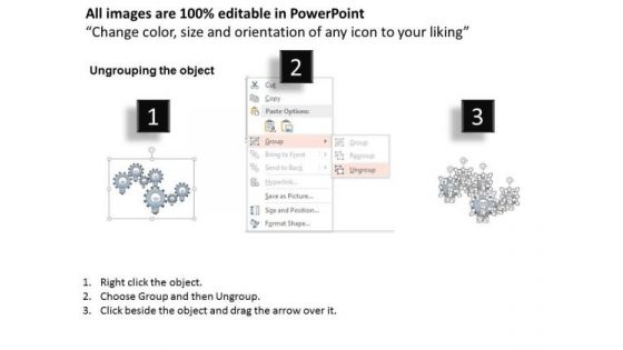 Business Diagram Light Bulbs With Gears Presentation Template