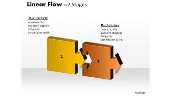 Business Diagram Linear Flow