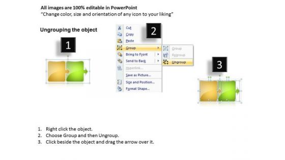 Business Diagram Linear Flow 2 Stages Ppt