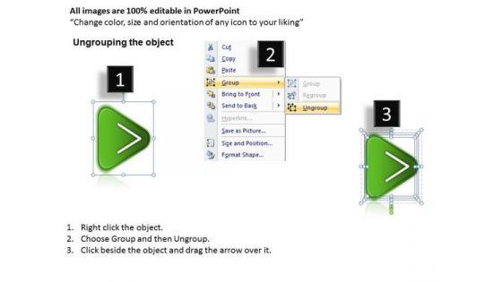 Business Diagram Linear Process 2 Stages
