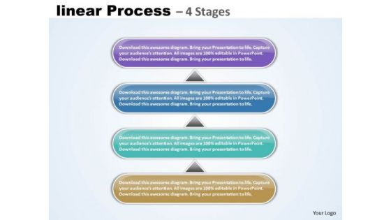 Business Diagram Linear Process 4 Steps Marketing Diagram