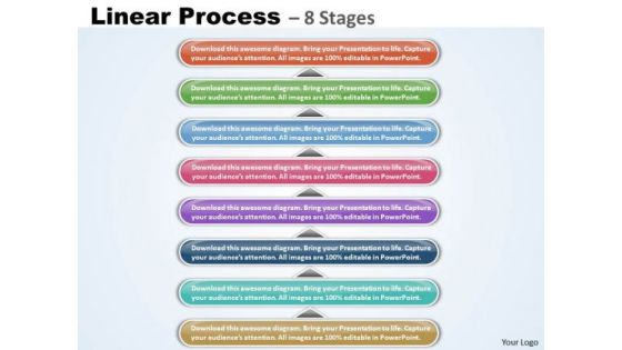 Business Diagram Linear Process 8 Stages Diagram Strategy Diagram
