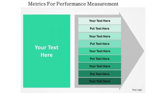 Business Diagram Metrics For Performance Measurement Presentation Template