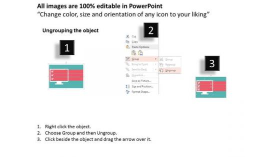 Business Diagram Monitor With Market Research Questionnaires-presentation Template