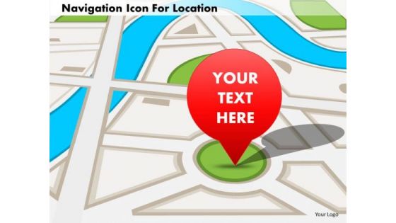 Business Diagram Navigation Icon For Location Presentation Template