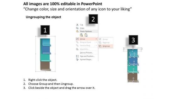 Business Diagram Of Four Text Boxes Presentation Template