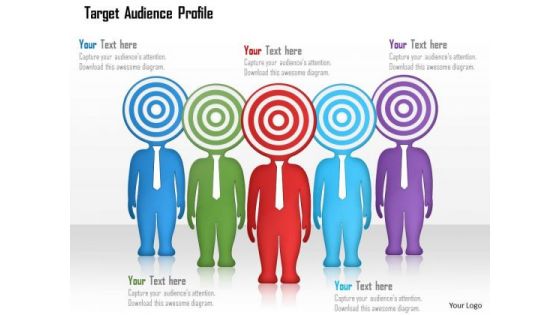 Business Diagram Of Target Audience Profile Presentation Template