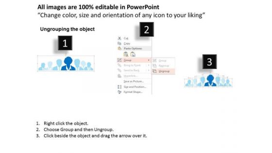 Business Diagram People Silhouette For Team Communication Presentation Template