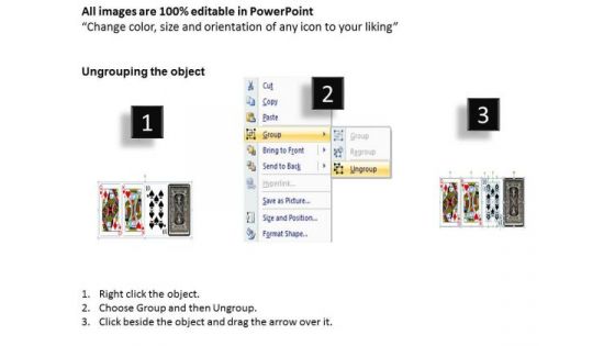 Business Diagram Playing Cards Consulting Diagram