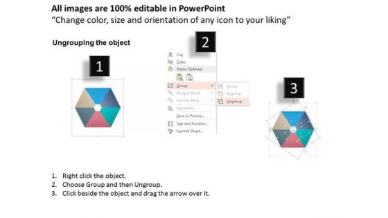 Business Diagram Process 6 Steps Info Graphic Diagram Presentation Template