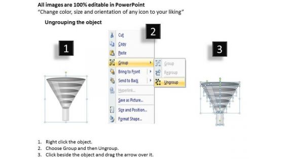 Business Diagram Process Flow Funnel Diagram Sales Diagram