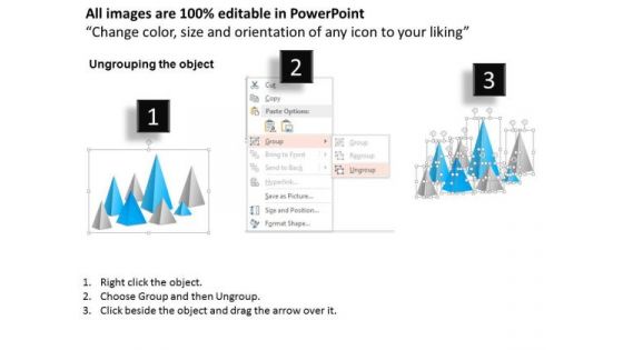 Business Diagram Process Pyramids Bar Chart Business Slide Presentation Template