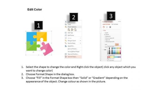 Business Diagram Puzzle Pieces For Business Solution Presentation Template