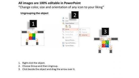 Business Diagram Puzzles Of Team Word Presentation Template