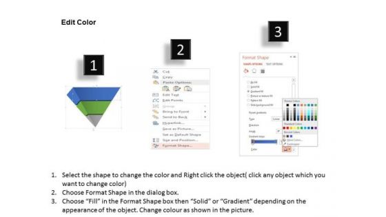 Business Diagram Pyramid With Three Stages Graphic Presentation Template