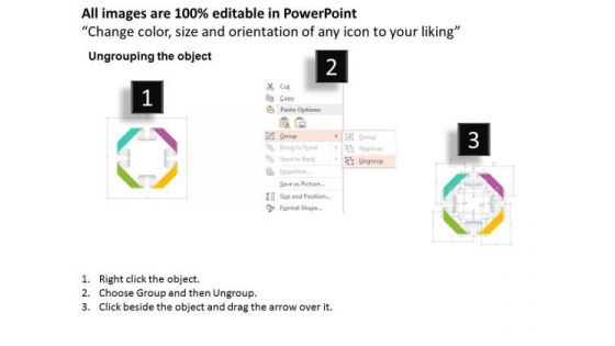 Business Diagram Ribbon Design Four Steps Presentation Template