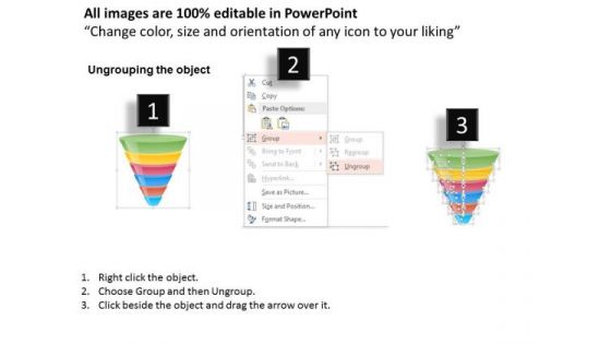 Business Diagram Sales Conversion Funnel Chart Presentation Template