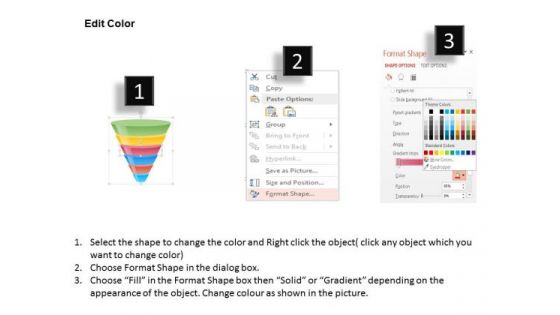 Business Diagram Sales Conversion Funnel Chart Presentation Template