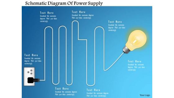 Business Diagram Schematic Diagram Of Power Supply Presentation Template