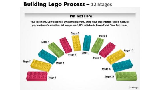 Business Diagram Semi Building Blocks 12 Stages Sales Diagram Business Diagram Semi Building Blocks 12 Stages Sales Diagram