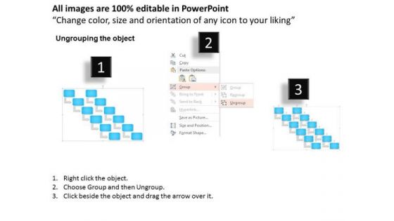 Business Diagram Sequential Flow Of Daily Agenda For Process Flow Presentation Template