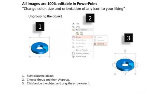 Business Diagram Set Of Circular Pie Graphs With Percentage Values Presentation Template