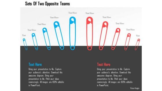 Business Diagram Sets Of Two Opposite Teams Presentation Template