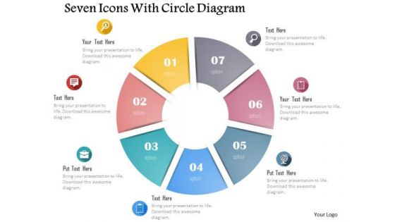 Business Diagram Seven Icons With Circle Diagram Presentation Template Business Diagram Seven Icons With Circle Diagram Presentation Template
