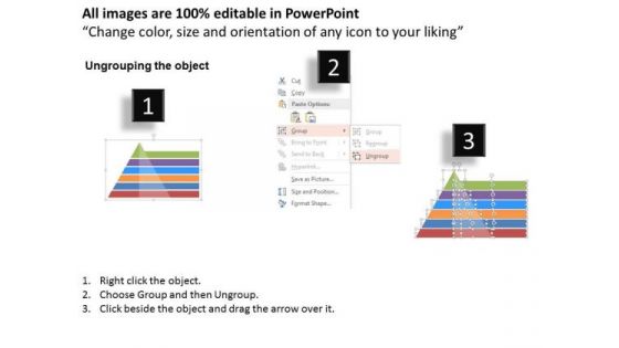Business Diagram Six Options In Pyramid Presentation Template