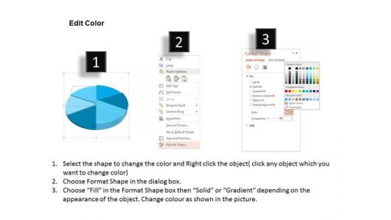 Business Diagram Six Staged 3d Pie Graph For Result Analysis Presentation Template