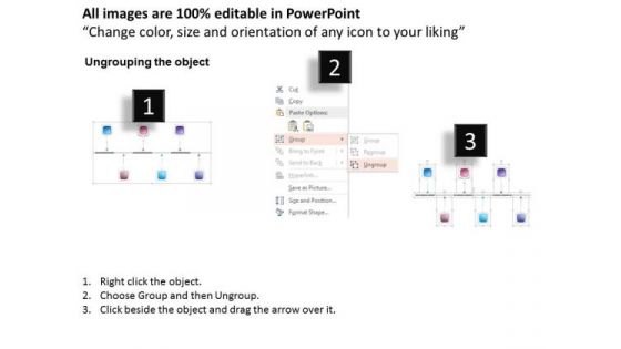 Business Diagram Six Staged Linear Flow For Text Representation Presentation Template