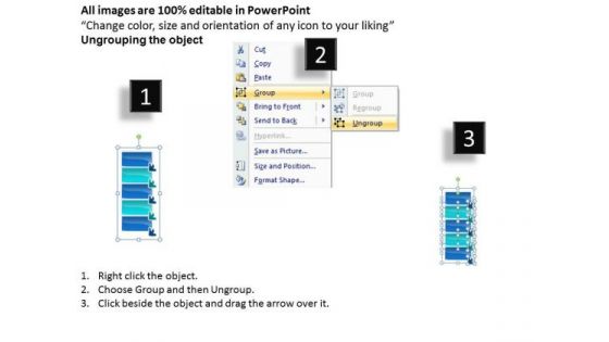 Business Diagram Steps For Tutorial 5 Stages Marketing Diagram