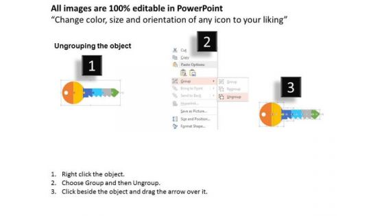 Business Diagram Steps On Key For Success Presentation Template