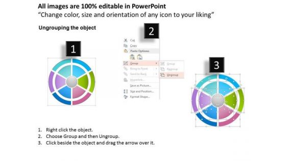 Business Diagram Strategic Model Circle Process Diagram Presentation Template