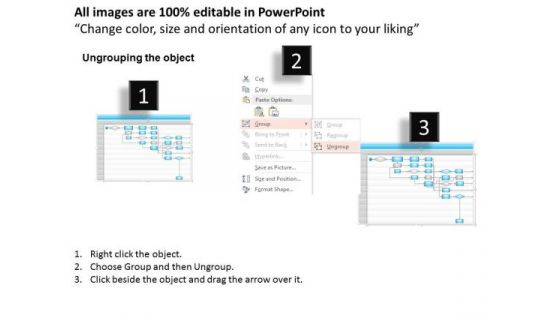 Business Diagram Swimlane Diagram To Display Information Presentation Template